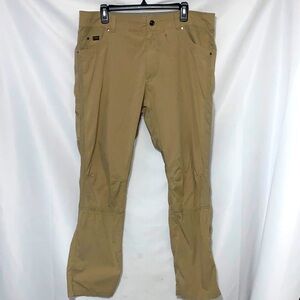 KUHL Men's ‎ SIZE 38x31 Tan Pants. CARGO POCKETS VERY GOOD CLEAN CONDITION